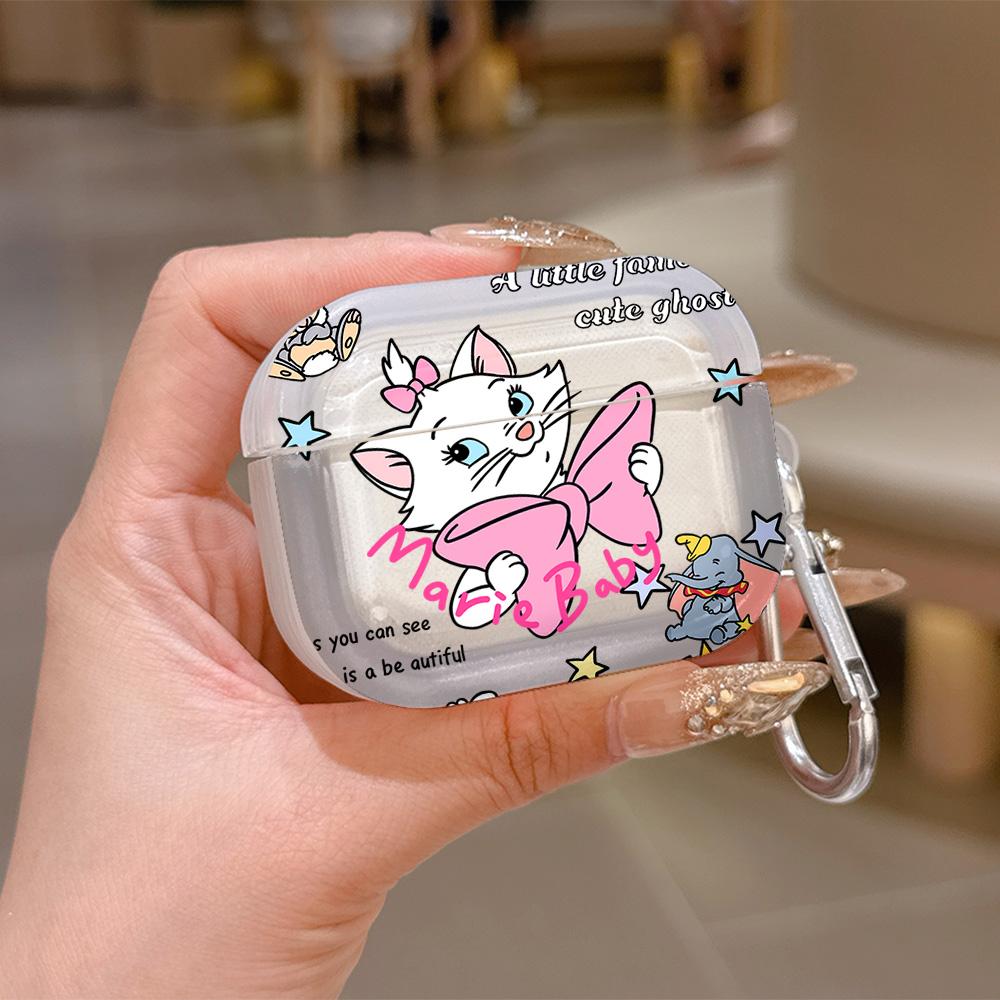 Cartoon Cute Maries Cat Hot Translucent Silicone Case for Airpods 4 3 Pro 2 1 Wireless Earphone Headphone Pro2 Protective Covers