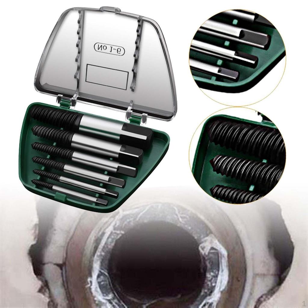 1 Screw Extractor Bolt Extraction Kit Nut Removal Tool Carbon Steel Suitable for Home