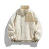 Men's New Street Hip Hop Winter Wool Jacket Solid Color Loose Wool Coat