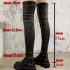 Design Skidproof Sole Cosy Chunky Heels Fashion Stylish Leisure Cool Winter Over The Knee High Boots Shoes Women