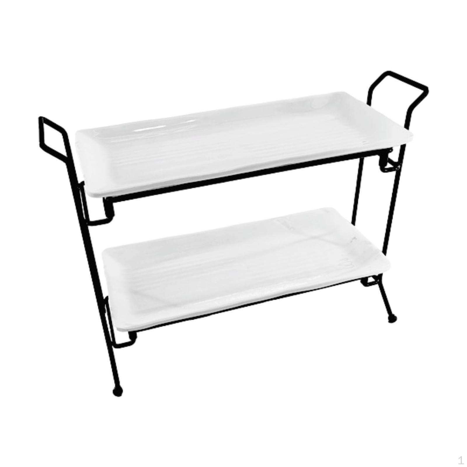 

Подставка для презентации торта с подносами, идеально подходит для демонстрации еды на день рождения 2 Tier