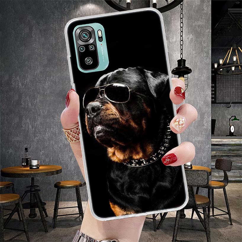 Rottweiler Dog Soft Phone Case For Xiaomi Redmi Note 15 14 14S 13 12 Pro Plus 12S 11 11S 11E 10 10S 11T 5G Fundas Coque Redmi No