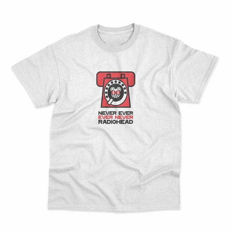 Y2K Retro T Shirts OK Computer Album Radiohead Radiohead Rock Punk Vintage Loose Men's Short Sleeve T-Shirt Unisex