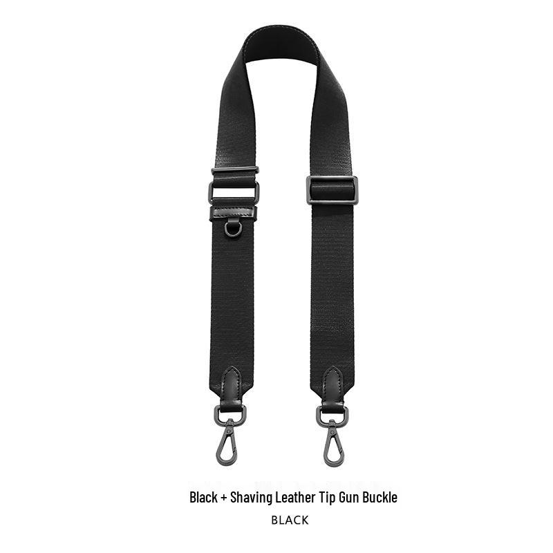 Black Wide Replacement Shoulder Strap for Hobo Cotton/Nylon Crossbody Bag or Backpack