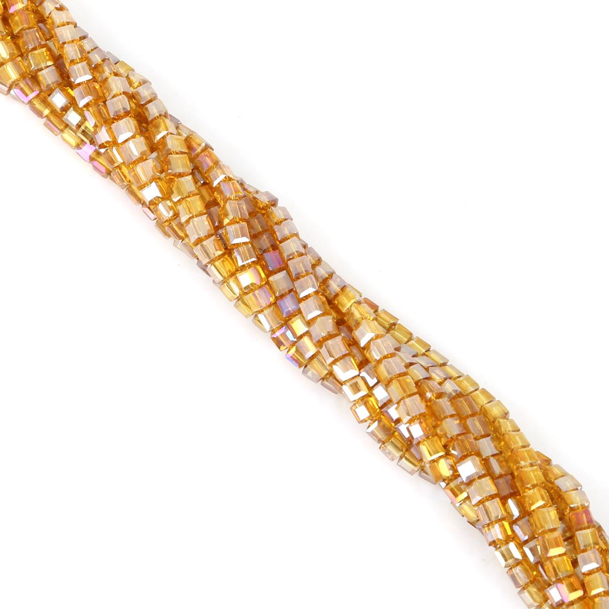 

Хрустальные стеклянные бусины квадратные свободные бусины-разделители для изготовления ювелирных изделий своими руками, браслетов и ожерелий