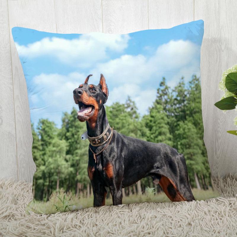 Pillowcase Doberman Pinscher  Modern Home Living Room Decoration