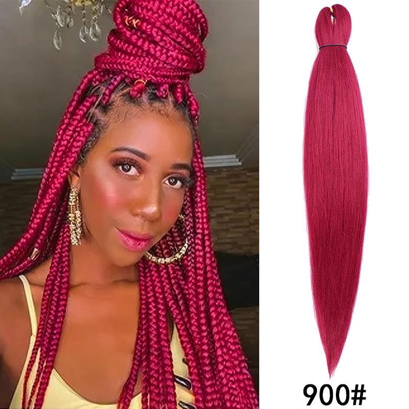 Fluffy EZ Large Three-Color Silk Braid Wig - Low-Temperature, Flame Retardant Styling