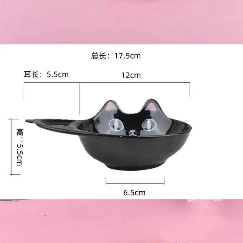 Ceramics Cute Cat Salad Bowl One Ear Dessert Bowl Japanese Three-coloured Cat Ceramic Tableware Home Kitchen Supplies Dinnerware