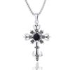 Dark Retro Gothic Cross Necklace - Cyberpunk Choker Pendant