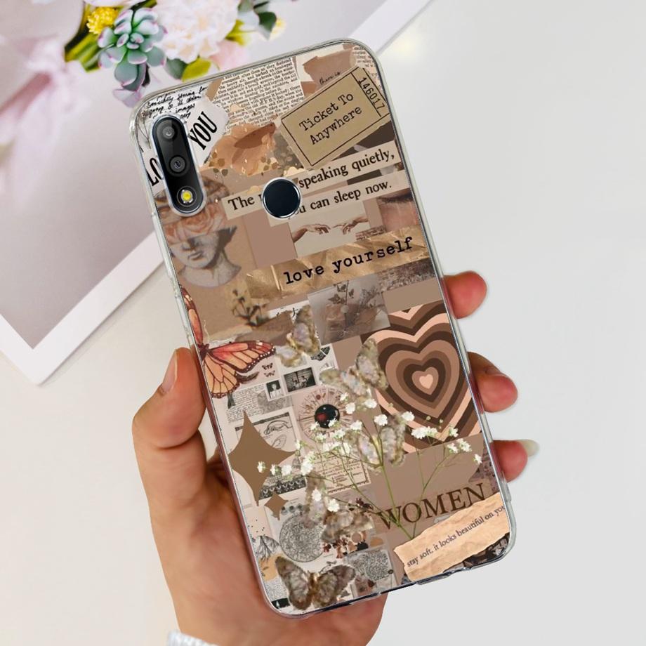 Case for Asus ZenFone Max Pro M2 ZB631KL ZB631KL Capa Soft Silicone Transparent TPU phone Back Mask protecive Cover Jelly Paint