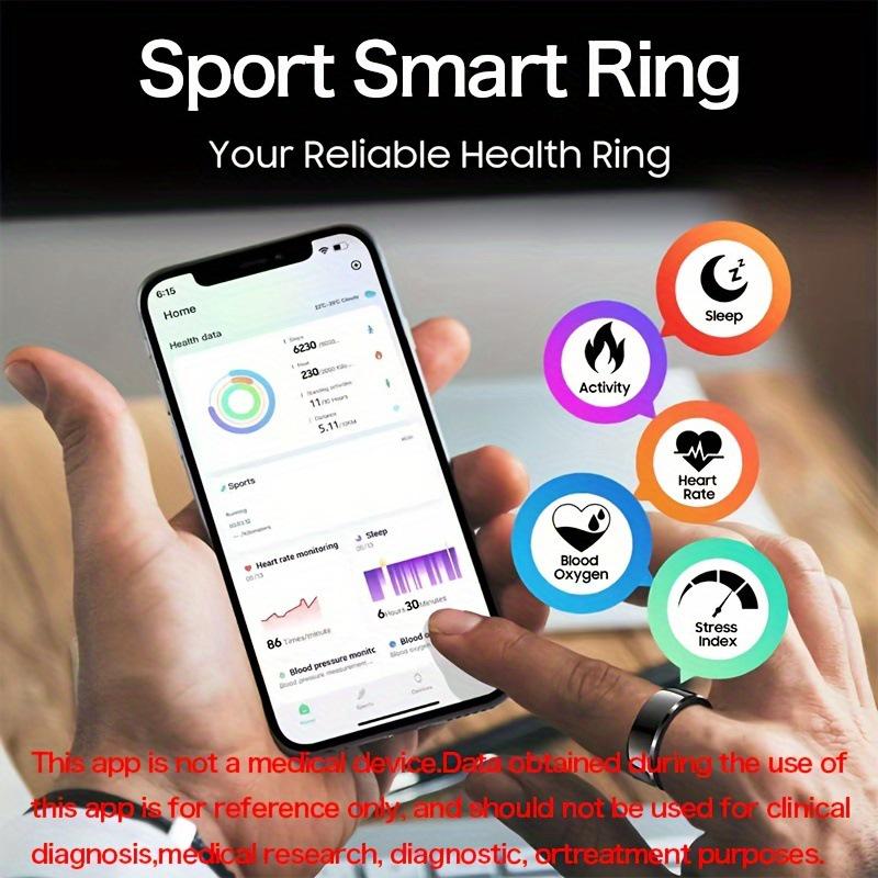 Smart Fitness Tracker Ring: Exercise & Step Monitor
