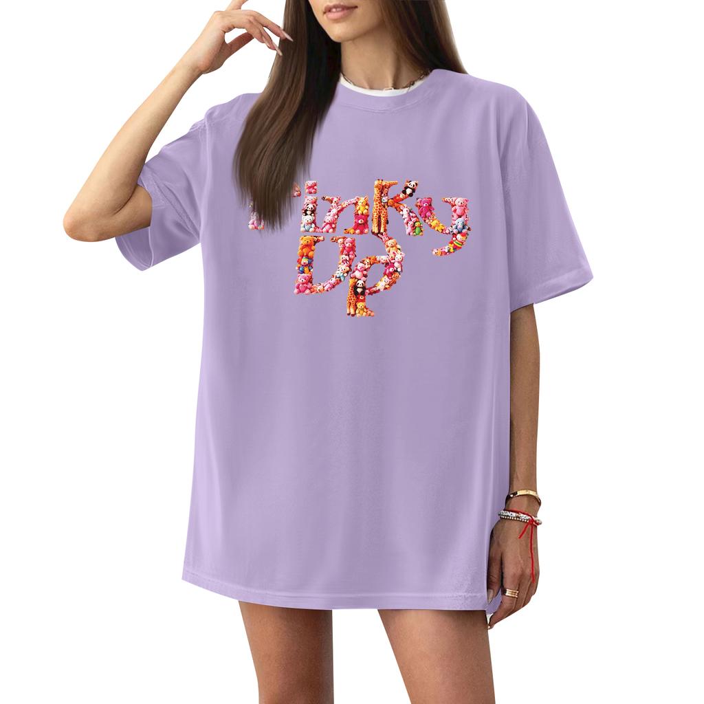 Women's Casual Letter Print Short-sleeved Top T-shirt
