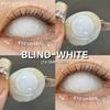 1 Pair Halloween Color Contact Lenses for Eyes Anime Cosplay Color Lenses Black Lenses White Contacts Beauty Eye Makeup