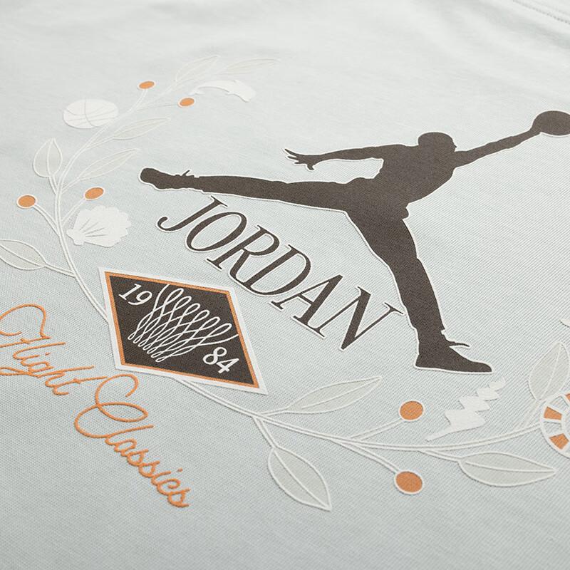 Jordan SS25 Fashion Comfortable Versatile Breathable Short Sleeve T-Shirt Men Tops Gray IF0381034