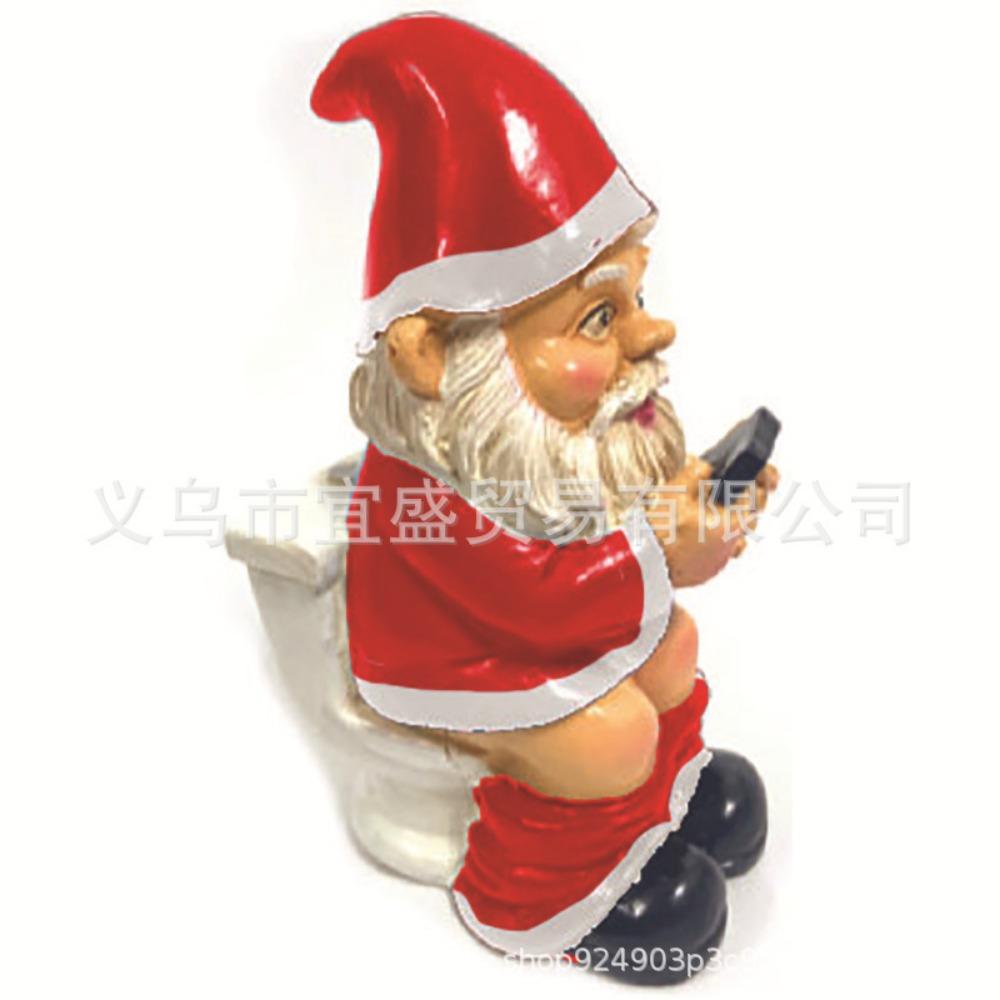 Christmas Gift Ornament Garden Ornament Dwarf Resin Crafts Cartoon Dwarf Statue White Beard Old Man