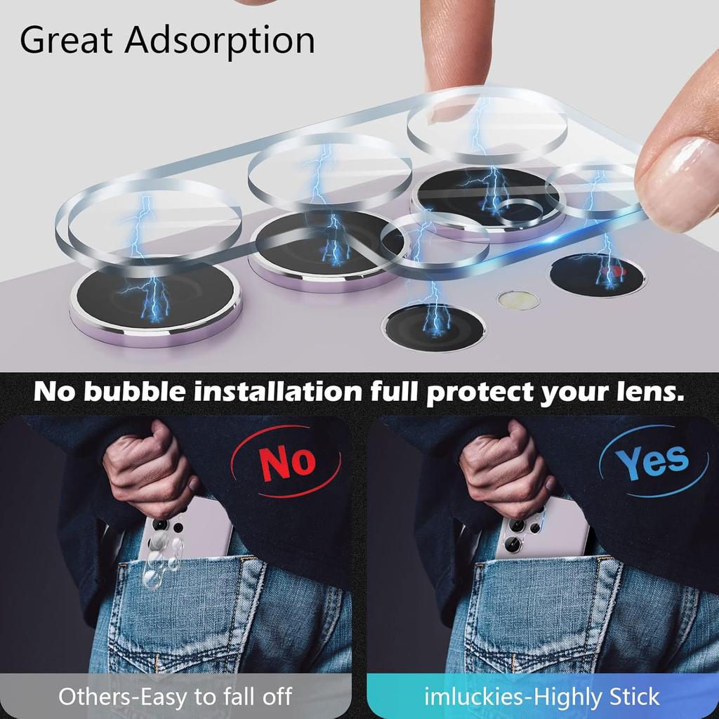 For Samsung Galaxy S23 Ultra One-Piece Phone Lens Film Clear Tempered Glass Lens Protector