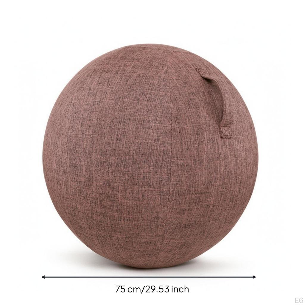 Exercise Ball Cover with Handle Woven Textured for Yogis, Pilates, Home Gym