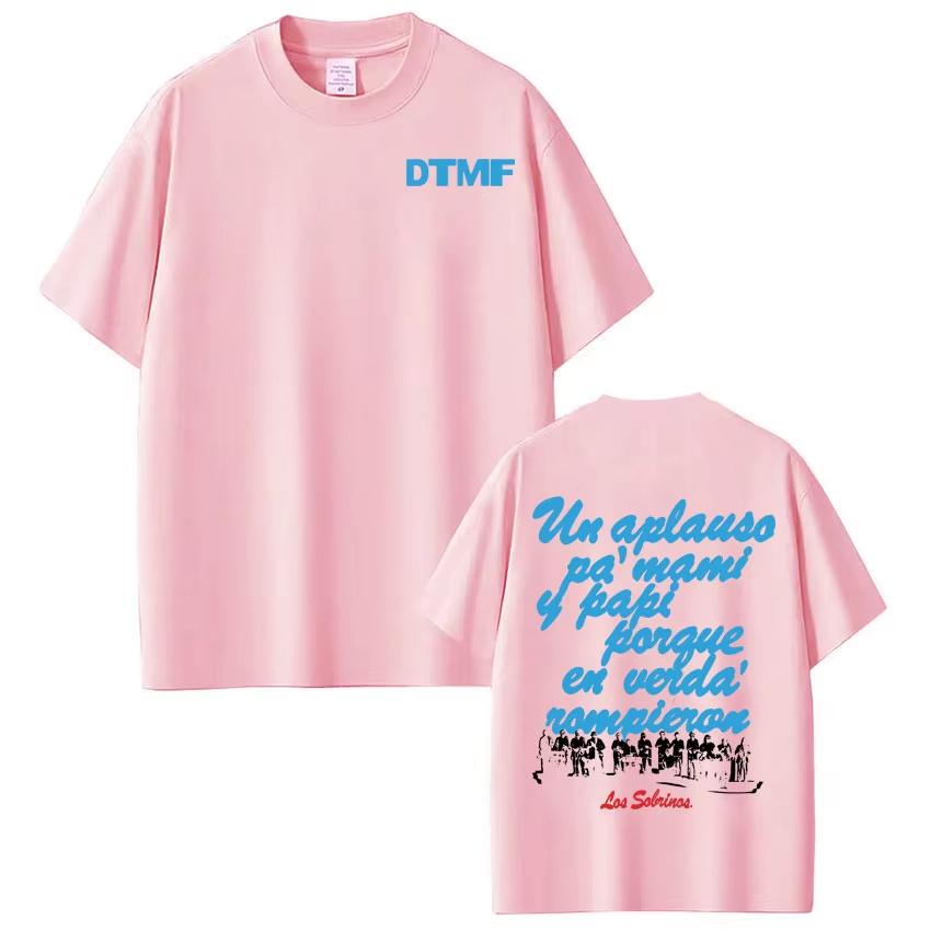 Singer Bad Bunny DTMF Album Tour 2026 Graphic Tshirt Unisex Fashion Casual Tshirts Cotton Aesthetic Trendy Harajuku Tshirts