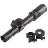T-EAGLE 1.5-5x20WA Short Rifle Scope with Variable Zoom, Suitable for Airsoft and Survival Games, Includes 20mm High Mount Ring