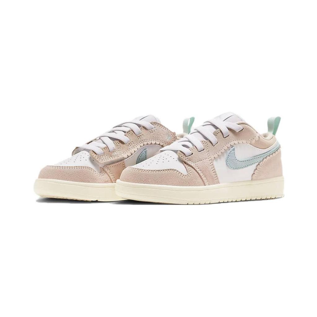 Air Jordan 1 Low ALT SE PS Scalloped Edge Kids Sneakers Pink Guava-Ice Jade-Ice DZ6961-800