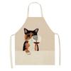 Ladies Men Home Cleaning Baking Cooking Tools Cooking Accessories Kitchen Aprons Linen Cats Wine Aprons