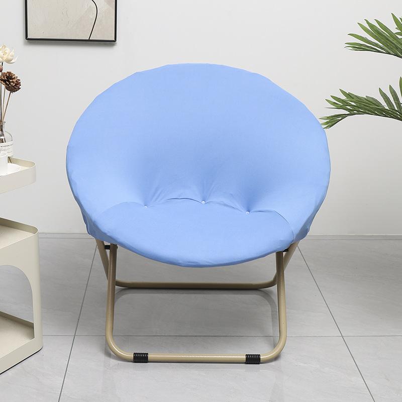 NEW Solid Color Saucer Chair Cover Spandex Protector Round Recliner Slipcover Polyester Removable Washable Moon Chair Cover