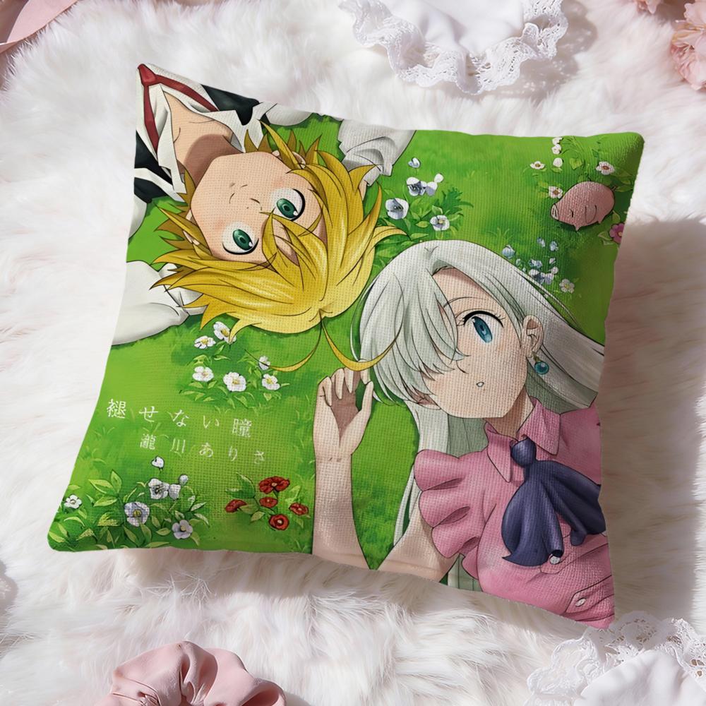 The Seven Deadly Sins Cushion Cover Premium Comfort Reversible Pillow Cove -Two in One Design for Any Room & Car Interior
