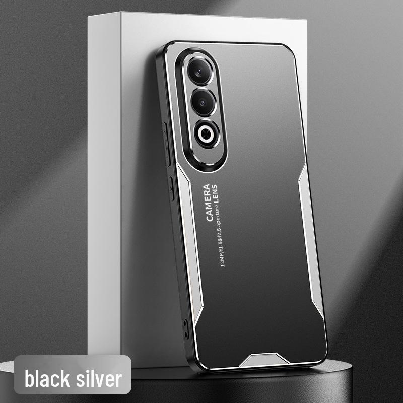 Metal Protective Case for Oppo K12, K11x, K9s, and K7x Phones - All-Inclusive Anti-Fall Frosted Design