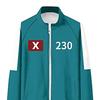 4 Pcs/Set Korean Game Cosplay Costume Squid Series Tracksuit Sweatshirt Jacket Pants
