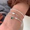 S925 Sterling Silver Pearl Bracelet - Women's Retro Luxe Niche Design
