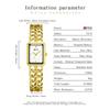 Luxury Women's Quartz Watch Elegant Diamond Dial Stainless Steel Band Waterproof Casual Wristwatch