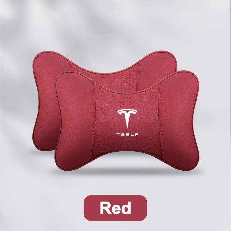

For Tesla Model 3 Model S Model Y Roadster Space X New Breathable Car Headrest Neck Support Seat Pillow Protect Neck Accessoies