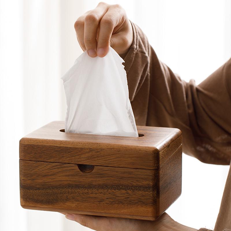 Solid Wood Tissue Box for Home, Hotel, or Office: Simple and Stylish Design