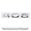 1Pc 3D ABS Letters Car Side Fender Rear Trunk Emblem Badge Sticker Auto Front Hood Logo Decal Accessories