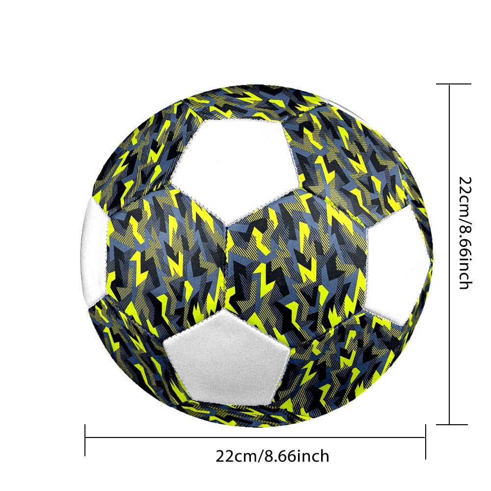 1pc Geometric Abstract Lightweight PVC Training Soccer Ball, Size 5, Suitable for Indoor and Outdoor TrainingGift Y60395