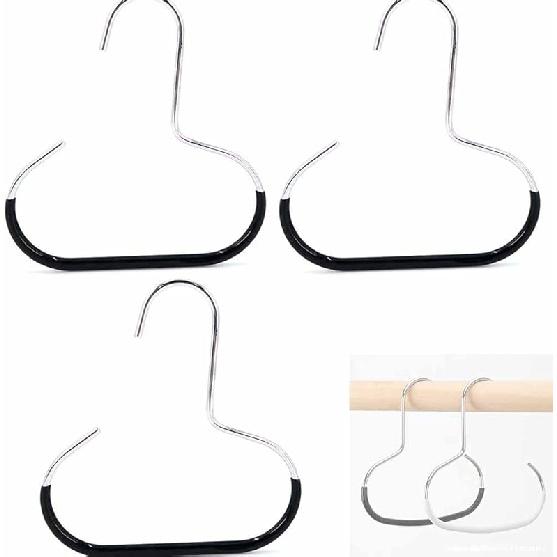Durable Steel Hangers: Maximize Closet Space with Versatile Storage, Hat Organizer, Stainless Hat Hanger, Hats Rack Closet Organizers Clothes Storage 3pcs*black