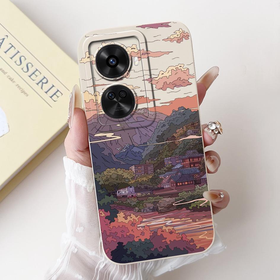 Für Huawei nova 12 SE 2024 Hülle BNE-LX1 Stoßfeste Abdeckung Niedlicher Astronauten-Cartoon Mattes Funda auf Huawei Nova12 SE Quadratischer Schutz