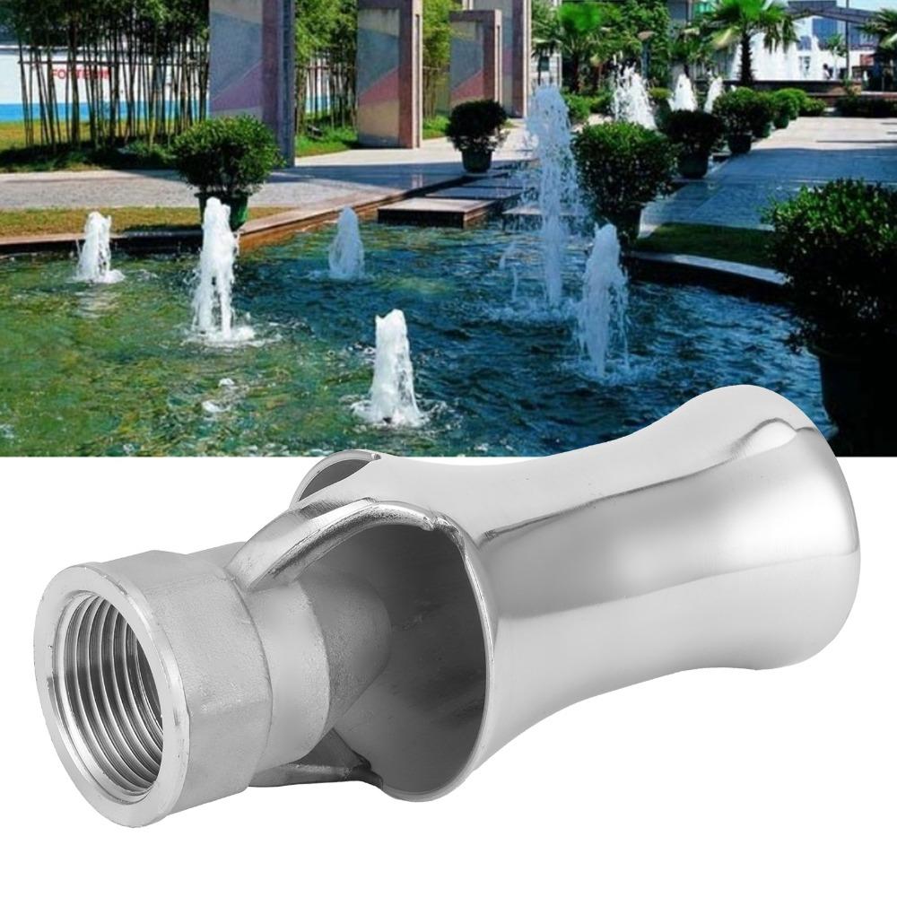 Silver Cedar Nozzle 304 Stainless Steel Fountain Sprinkler Fountain Nozzle Courtyard Water Display