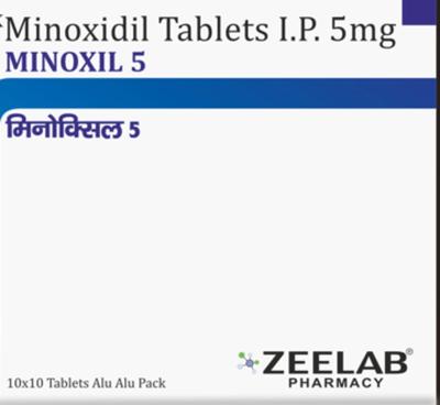 Minoxil 5 Comprimat (Pachet de 10 x 10 Comprimate) Stimulează regenerarea părului la bărbați