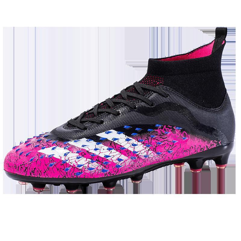 Scarpe da Calcio High-Top Uomo e Donna Unghie Rotte Unghie Corte Unghie Lunghe Tf Studenti Erba Artificiale Scarpe da Allenamento Sportivo