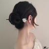 Elegant Lotus Wood Hair Stick with Tassel Traditional Chinese Hair Accessories Charming Hairpin for Women's Updo Styling Tools