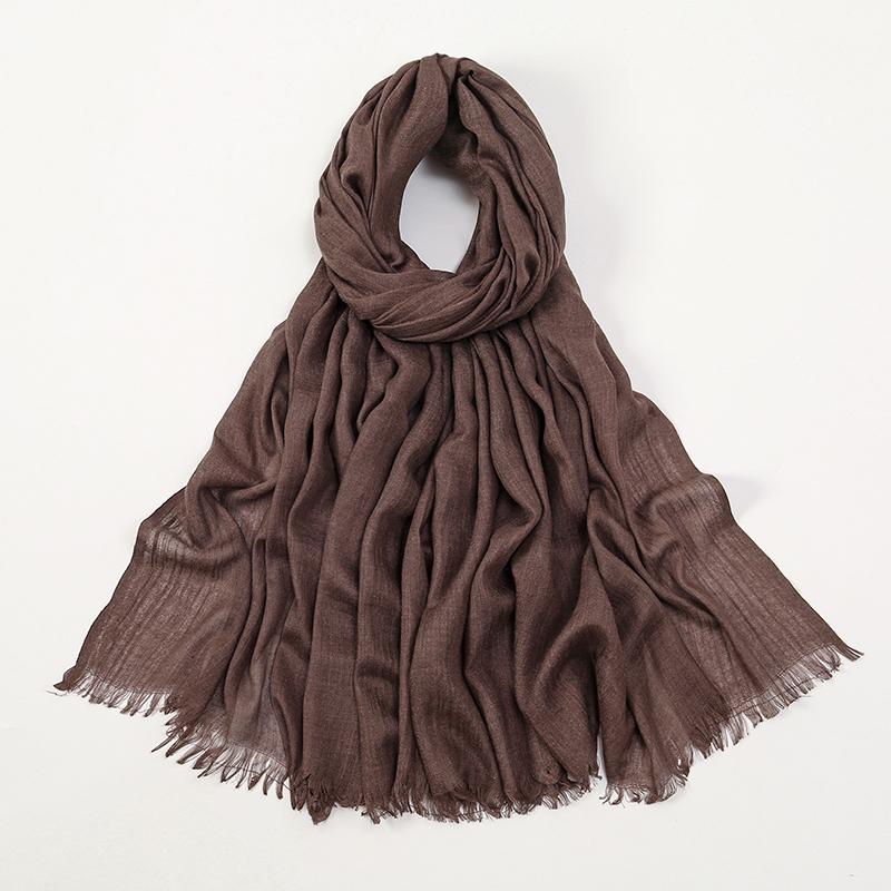 Large Size Cotton Feeling Scarf Women Plain Foulard Femme Luxury Hijab Long Bandana Evening Party Dress Shawls and Wraps