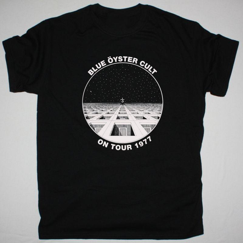 

Vtg Blue Oyster Cult Band ON TOUR 1977 Cotton Black S-5XL Unisex Shirt DI058 Unisex T-Shirt M