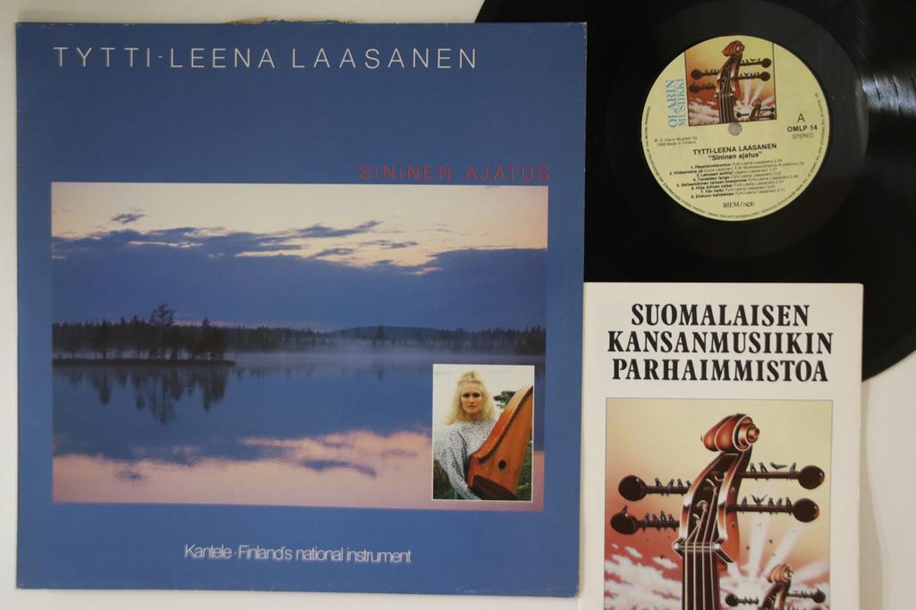 LP Record TYTTI-LEENA LAASANEN - Sininen Ajatus OMLP14 OLARIN MUSIIKKI 1988 Finland Folk Used