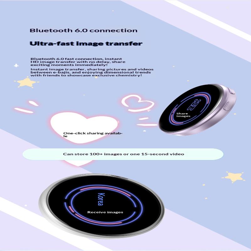 Anime Electronic Display Screen Image And Video Player Display Screen Intelligent Network Badge E-Badge App Control Touchscreen