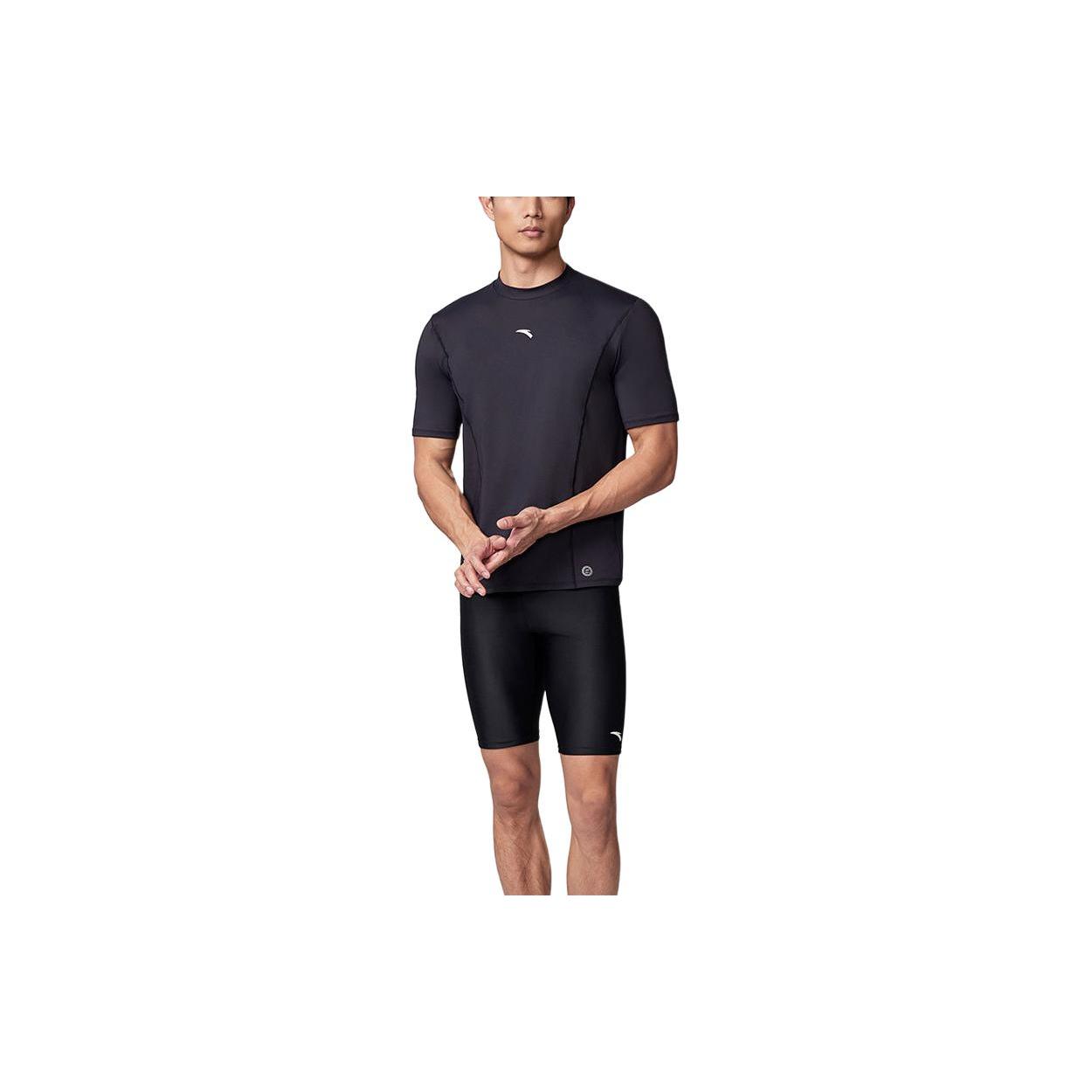 ANTA Men s Swimwear Men s Black Casual Surf Swimsuit 1824532411-3 M