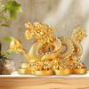 2025 Chinese Dragon Figurines Resin Dragon Figurine Ornament Attract Wealth Auspicious Dragon Statuette Desktop Decoration
