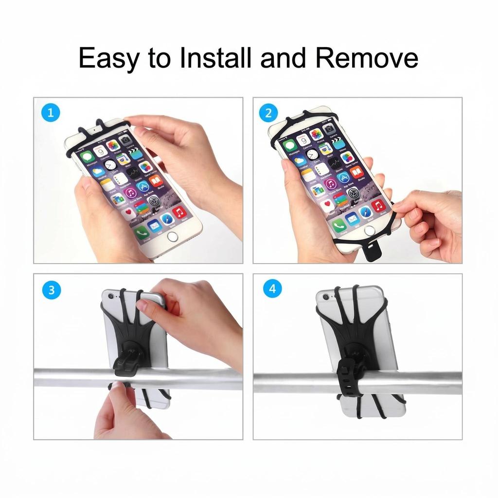 Soporte universal para teléfono móvil para motocicleta y bicicleta