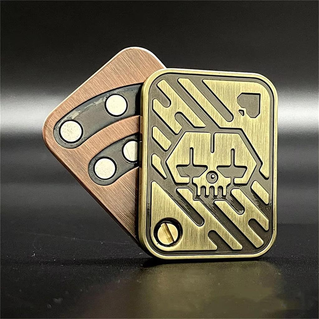 Fidget Spinner KK Pop Fingertip Gyro Solution Pressure Reduction Toy Push Poker Push Card EDC stainless Steel Toys Adult Gifts