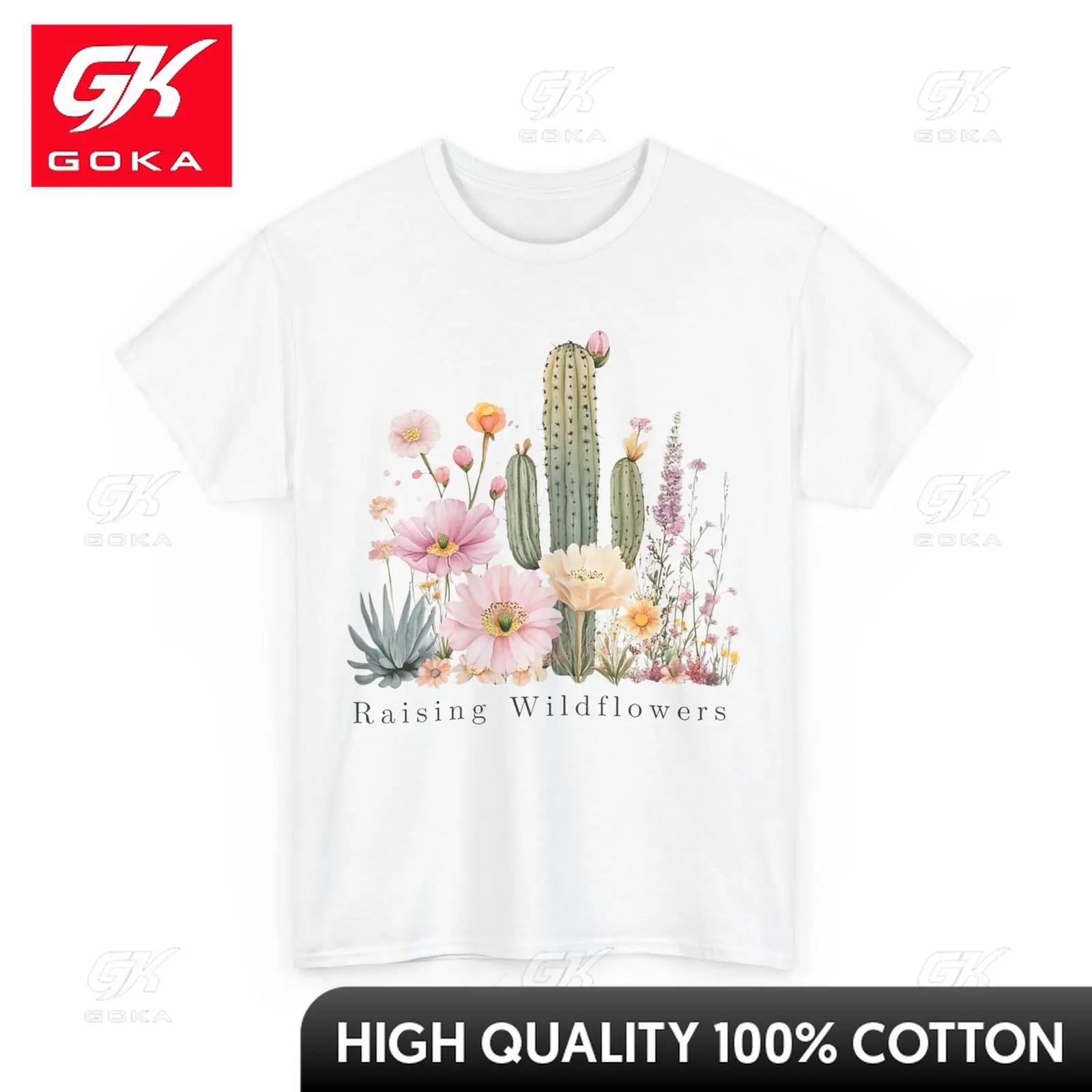 

Boho Flower Desert Flowers Lovers Tshirt Urban Style Soft Cotton Summer Style Casual Collar Funny Shirt Cool Design S